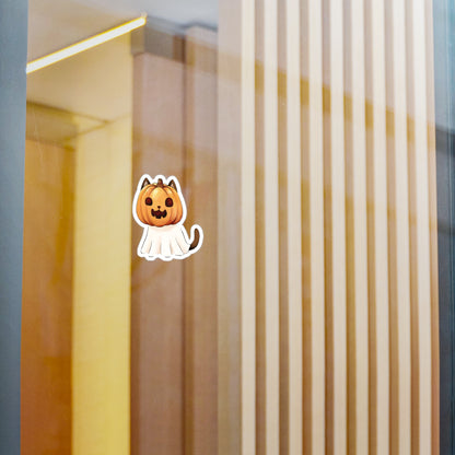 Pumpkin Patch Cat Sticker