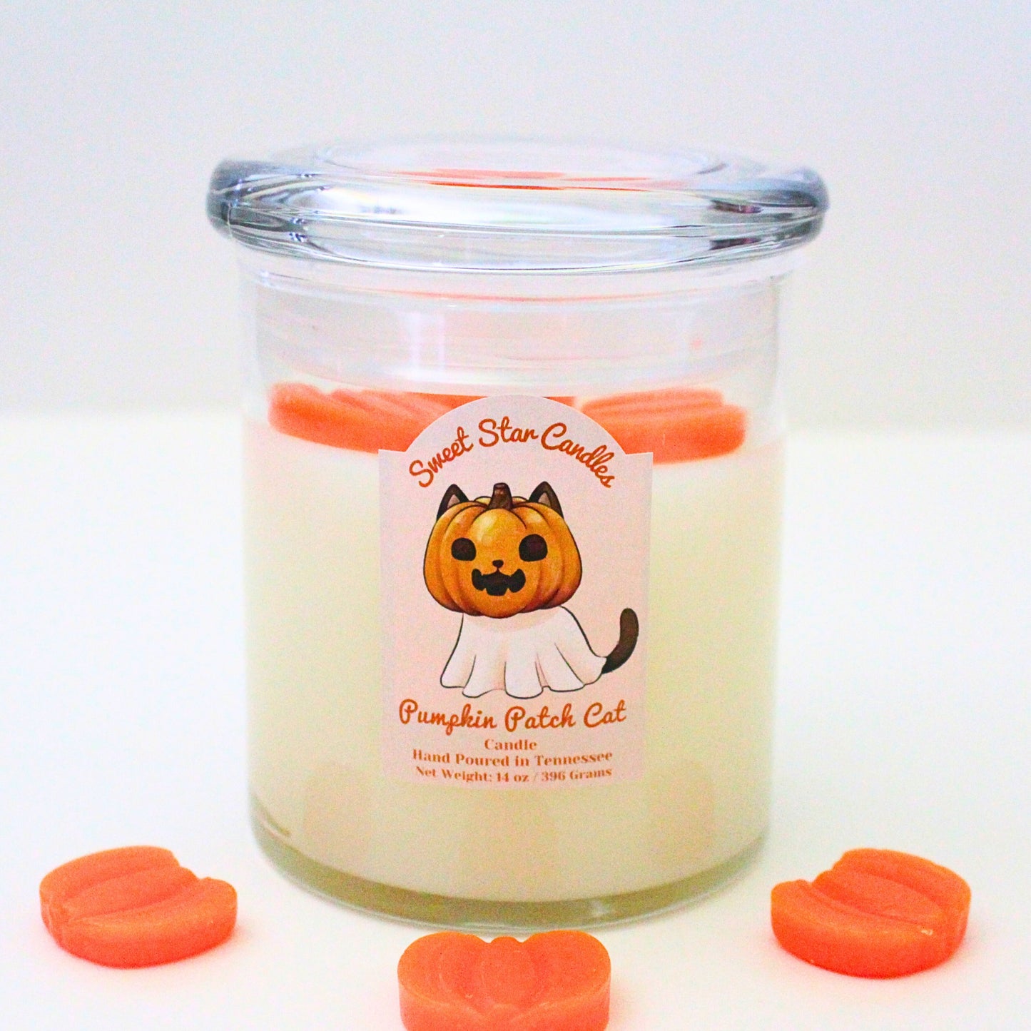Pumpkin Patch Cat Candle