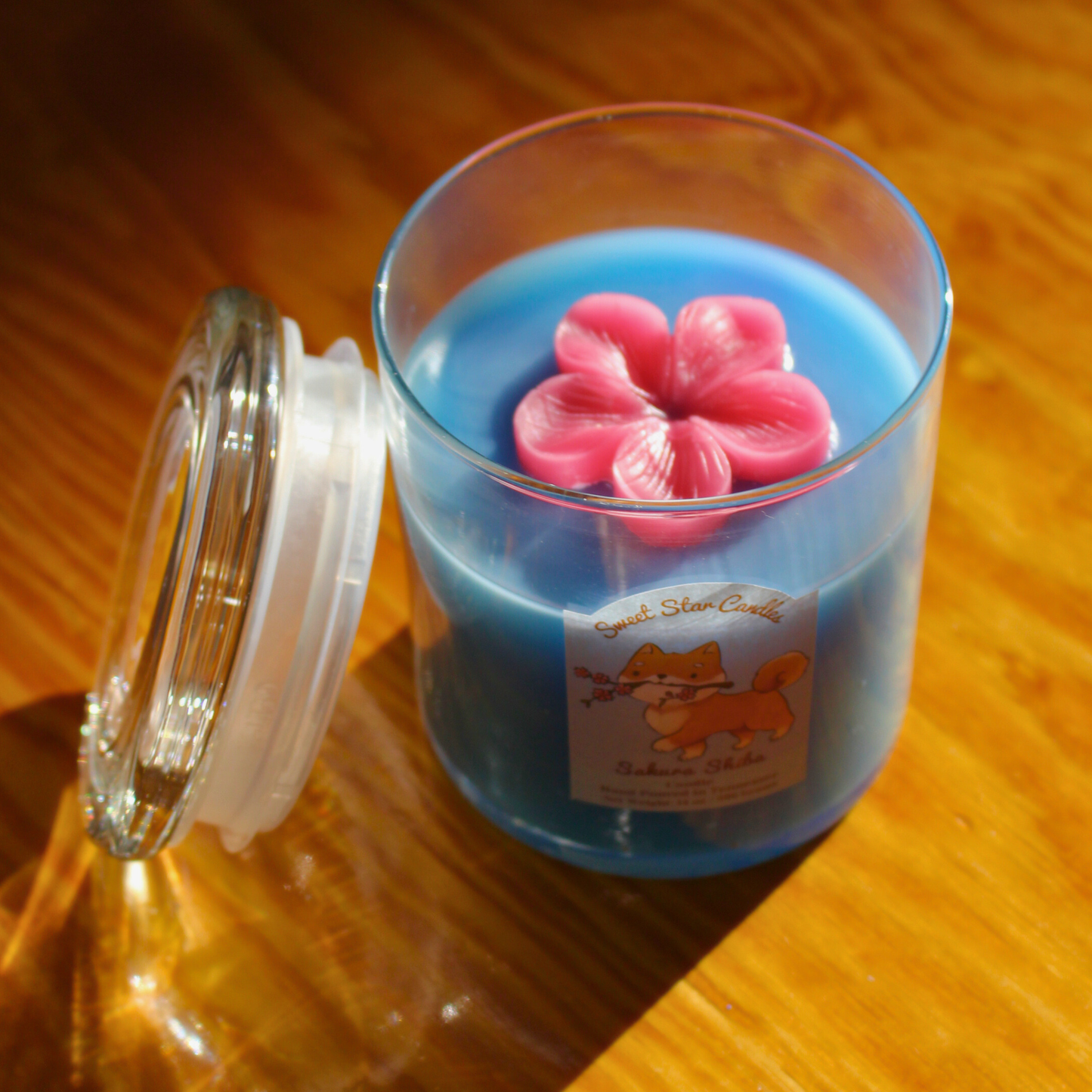 floral flameless candle