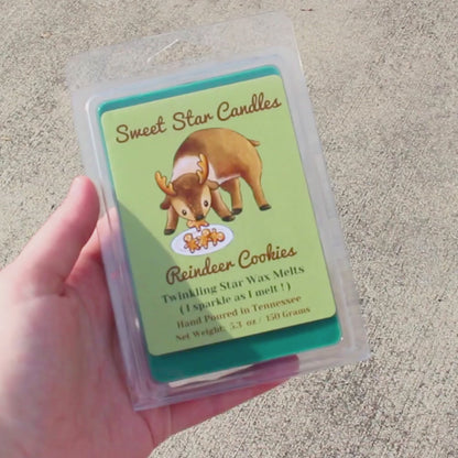 Extra Large Soy Wax Melt Reindeer Cookies Scented | 5.3 oz