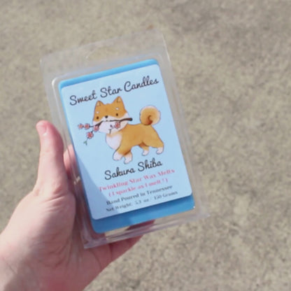 Extra Large Soy Wax Melt Sakura Shiba Scented | 5.3 oz