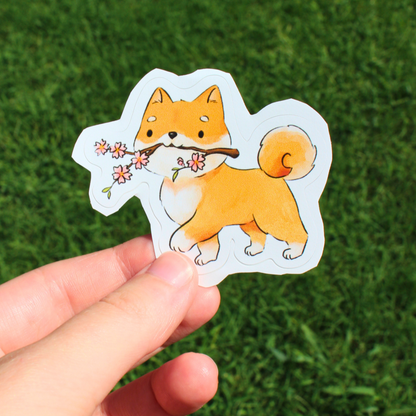 a shiba inu sticker