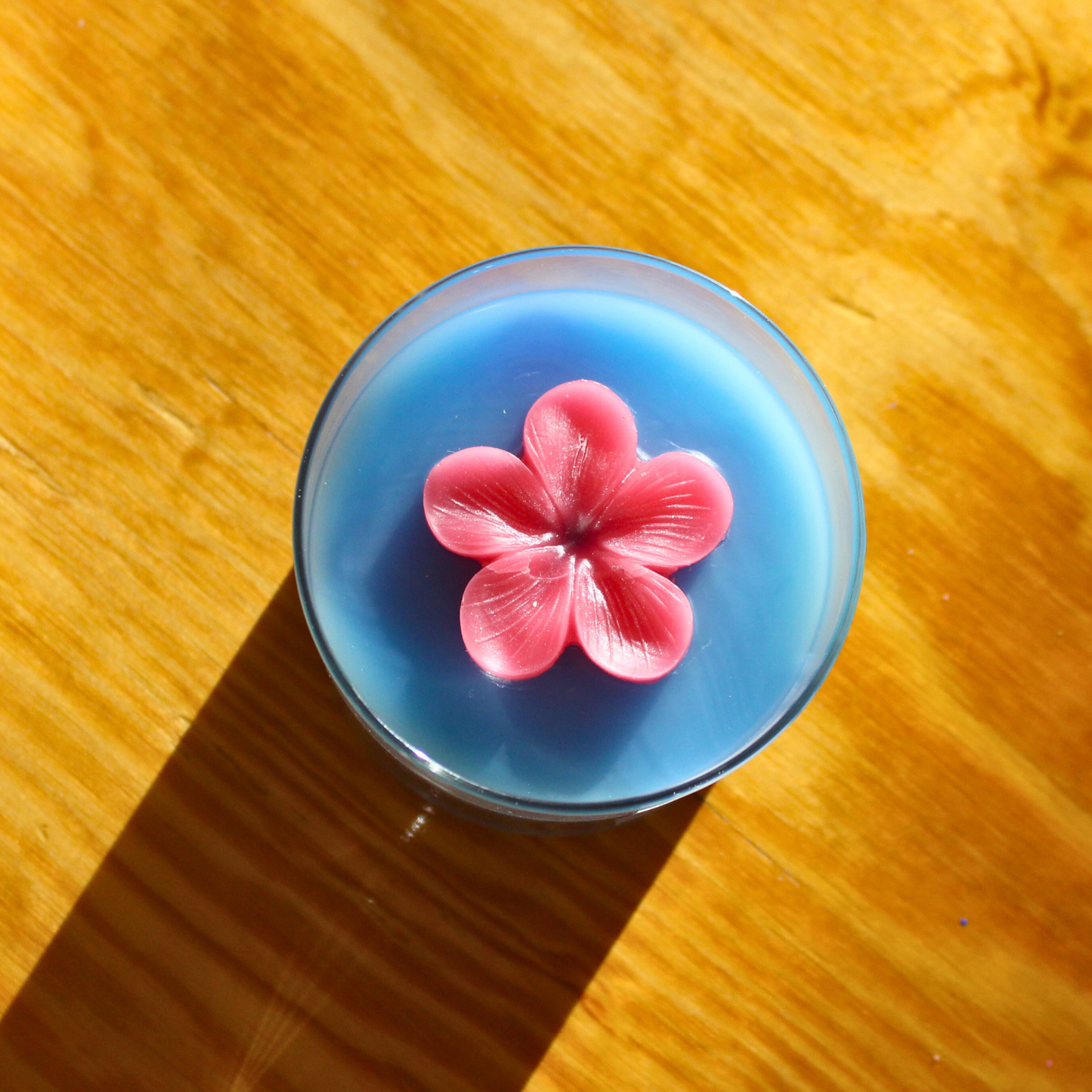 wickless floral candle