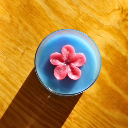 wickless floral candle